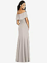 Rear View Thumbnail - Taupe Social Bridesmaids Dress 8182
