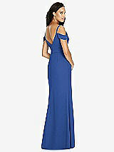 Rear View Thumbnail - Classic Blue Social Bridesmaids Dress 8183