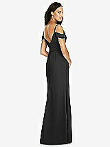 Rear View Thumbnail - Black Social Bridesmaids Dress 8183