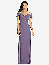 Front View Thumbnail - Lavender Social Bridesmaids Dress 8183