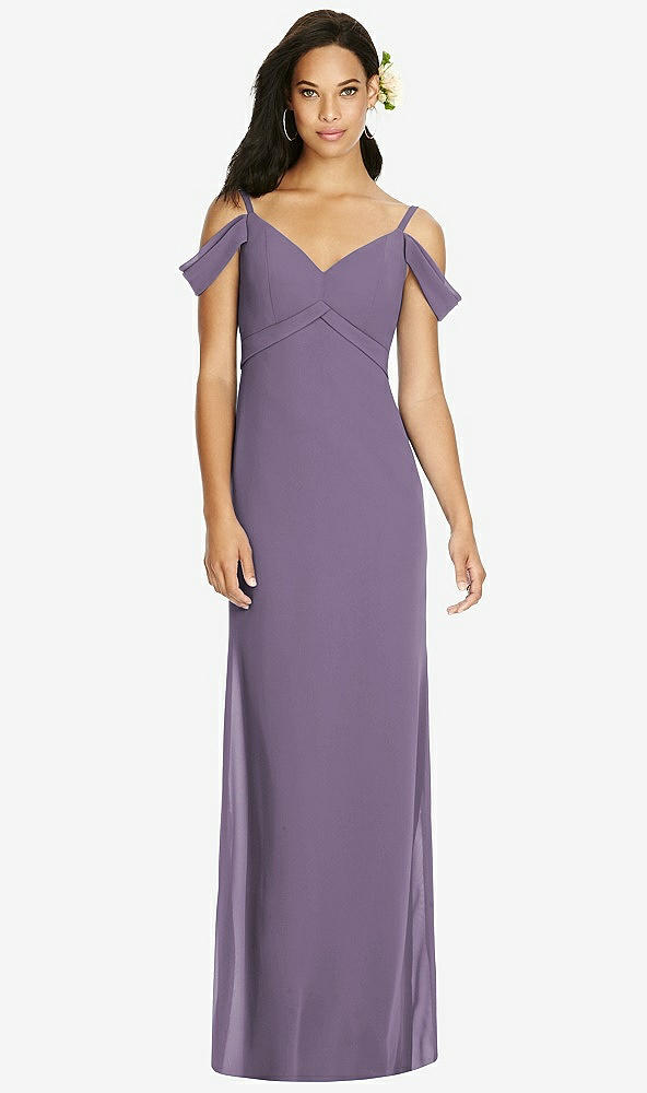 Front View - Lavender Social Bridesmaids Dress 8183