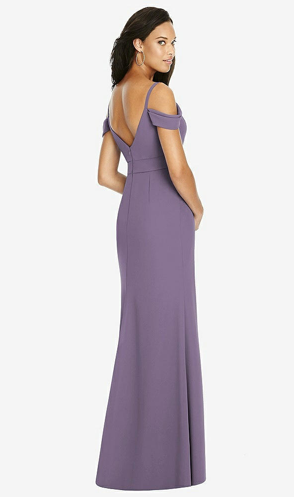 Back View - Lavender Social Bridesmaids Dress 8183