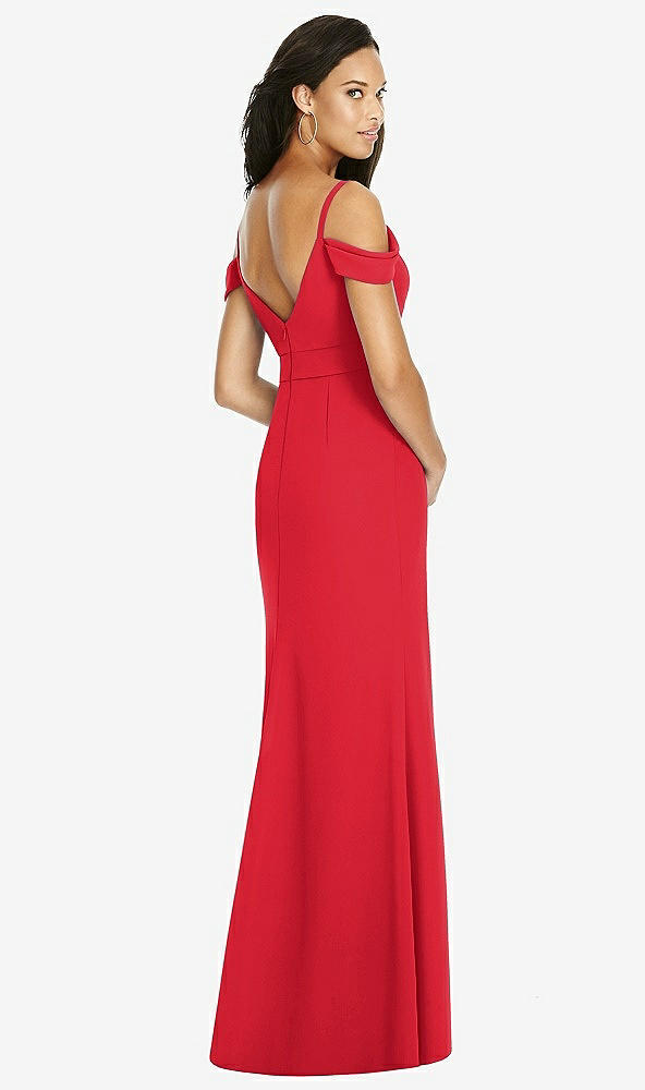 Back View - Parisian Red Social Bridesmaids Dress 8183