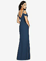Rear View Thumbnail - Sofia Blue Social Bridesmaids Dress 8183