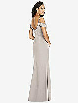 Rear View Thumbnail - Taupe Social Bridesmaids Dress 8183