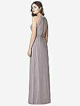 Rear View Thumbnail - Cashmere Gray Bella Bridesmaids Dress BB100