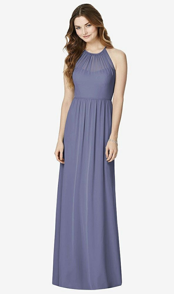 Front View - French Blue Bella Bridesmaids Dress BB100