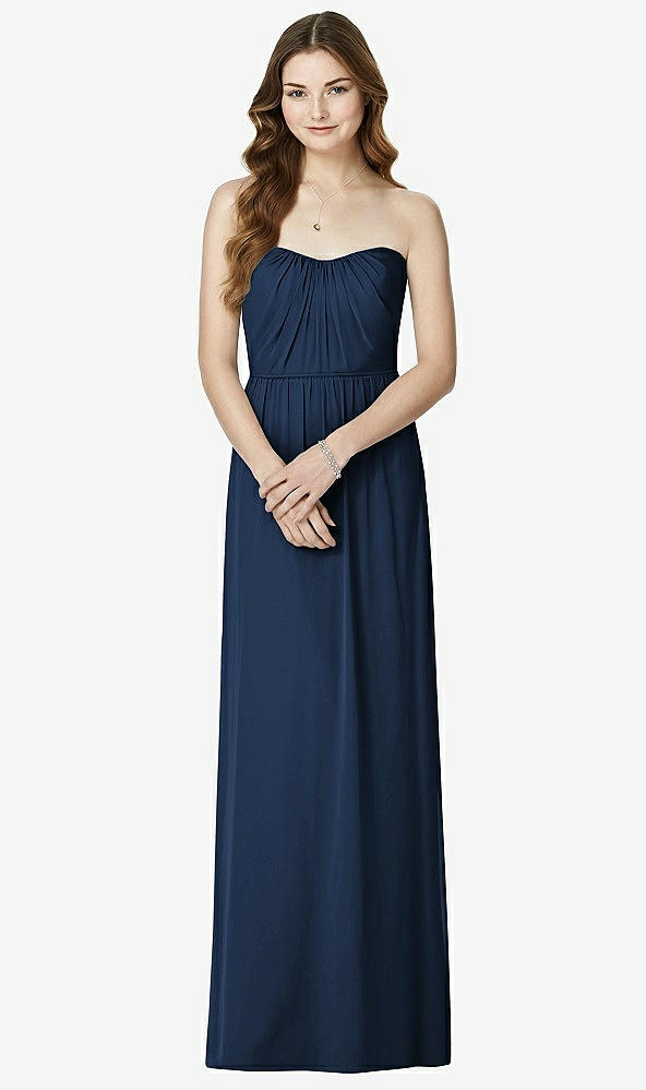 Front View - Midnight Navy Bella Bridesmaids Dress BB101