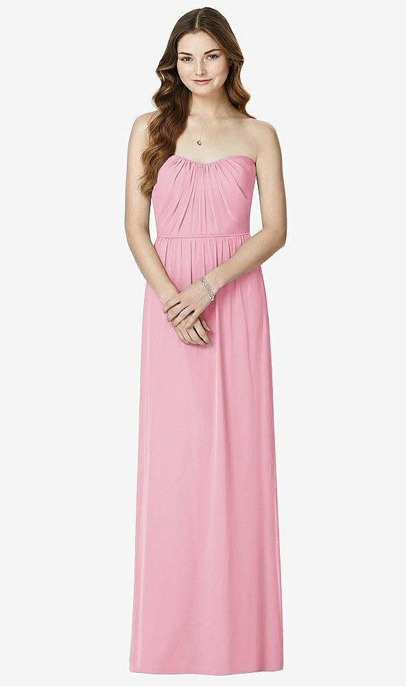 Front View - Peony Pink Bella Bridesmaids Dress BB101