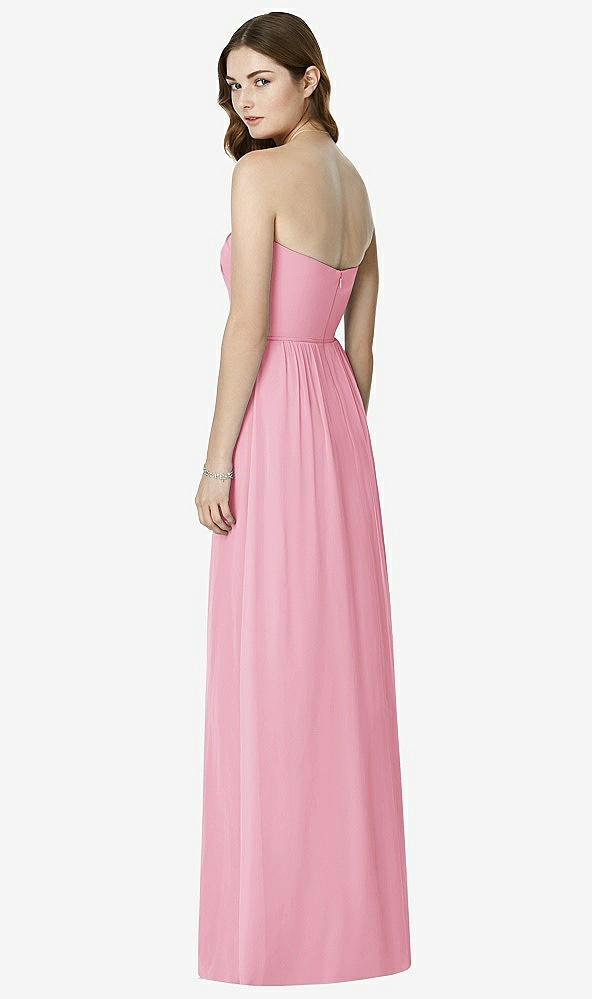 Back View - Peony Pink Bella Bridesmaids Dress BB101