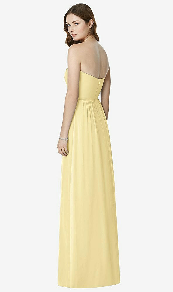 Back View - Pale Yellow Bella Bridesmaids Dress BB101
