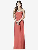 Front View Thumbnail - Coral Pink Bella Bridesmaids Dress BB101