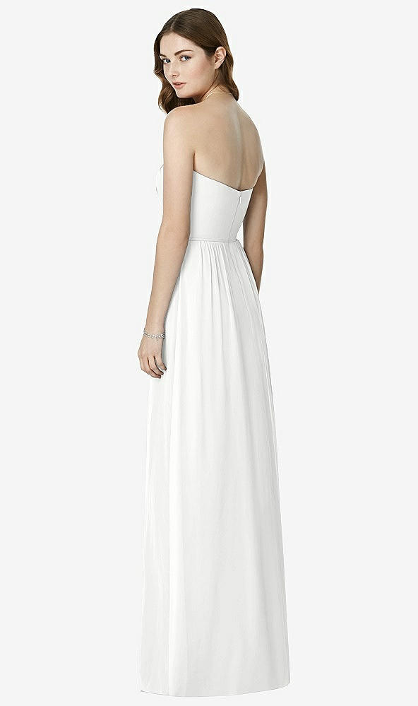 Back View - White Bella Bridesmaids Dress BB101