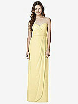 Front View Thumbnail - Pale Yellow Bella Bridesmaids Dress BB102