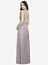 Rear View Thumbnail - Cashmere Gray Bella Bridesmaids Dress BB103