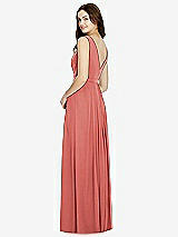Rear View Thumbnail - Coral Pink Bella Bridesmaids Dress BB103