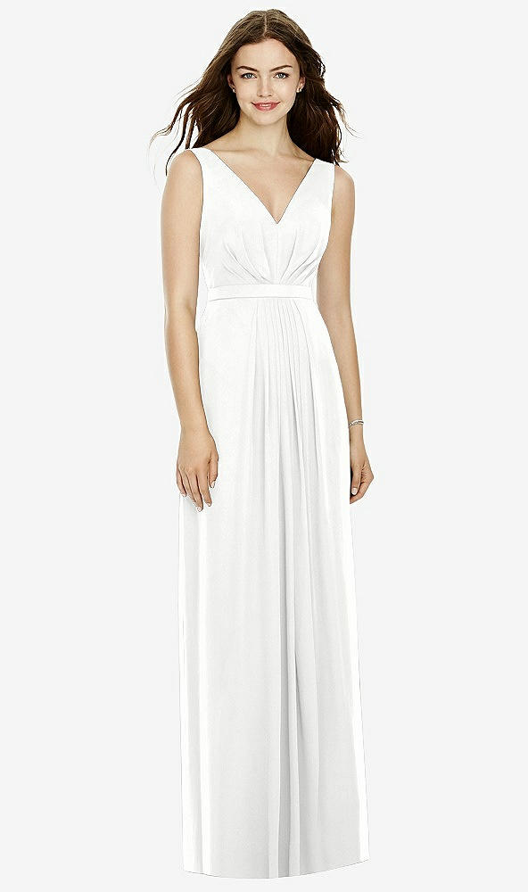 Front View - White Bella Bridesmaids Dress BB103