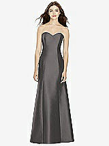 Front View Thumbnail - Caviar Gray Bella Bridesmaids Dress BB104