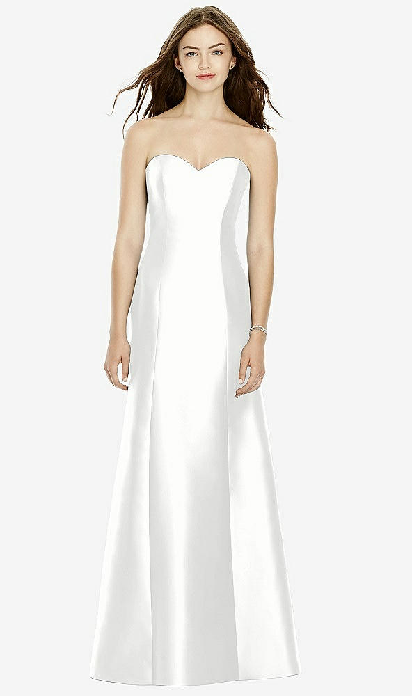 Front View - White Bella Bridesmaids Dress BB104