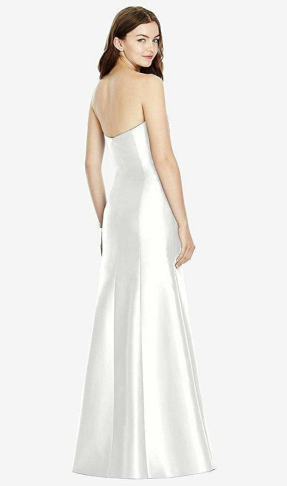 Back View - White Bella Bridesmaids Dress BB104
