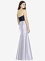 Rear View Thumbnail - Silver Dove & Midnight Navy Bella Bridesmaids Dress BB105