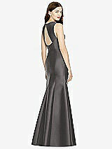 Front View Thumbnail - Caviar Gray Bella Bridesmaids Dress BB106