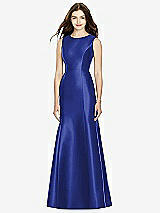 Rear View Thumbnail - Cobalt Blue Bella Bridesmaids Dress BB106