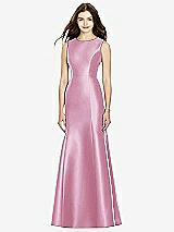 Rear View Thumbnail - Powder Pink Bella Bridesmaids Dress BB106