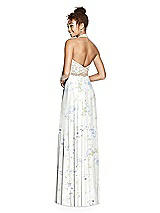 Rear View Thumbnail - Bleu Garden & Cameo Studio Design Collection 4512 Full Length Halter Top Bridesmaid Dress