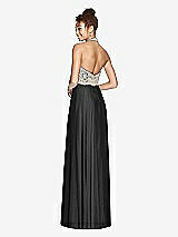 Rear View Thumbnail - Black & Cameo Studio Design Collection 4512 Full Length Halter Top Bridesmaid Dress