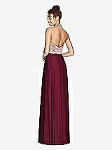 Rear View Thumbnail - Cabernet & Cameo Studio Design Collection 4512 Full Length Halter Top Bridesmaid Dress