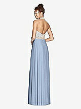 Rear View Thumbnail - Cloudy & Cameo Studio Design Collection 4512 Full Length Halter Top Bridesmaid Dress