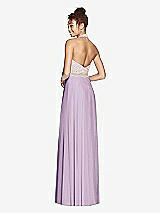 Rear View Thumbnail - Pale Purple & Cameo Studio Design Collection 4512 Full Length Halter Top Bridesmaid Dress