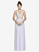 Front View Thumbnail - Silver Dove & Cameo Studio Design Collection 4512 Full Length Halter Top Bridesmaid Dress