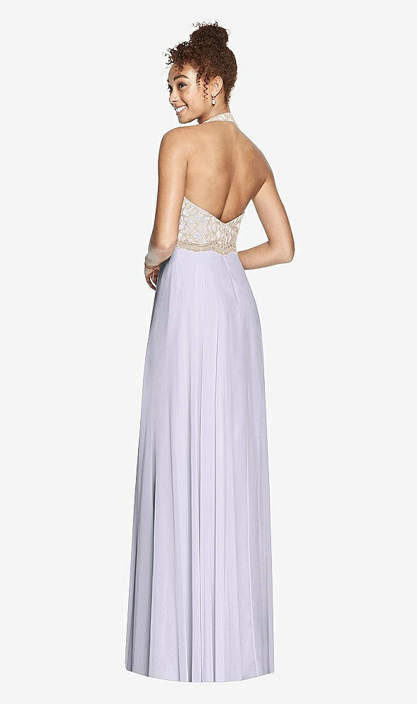 Back View - Silver Dove & Cameo Studio Design Collection 4512 Full Length Halter Top Bridesmaid Dress