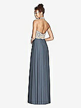Rear View Thumbnail - Silverstone & Cameo Studio Design Collection 4512 Full Length Halter Top Bridesmaid Dress