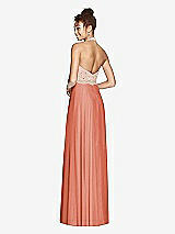 Rear View Thumbnail - Terracotta Copper & Cameo Studio Design Collection 4512 Full Length Halter Top Bridesmaid Dress