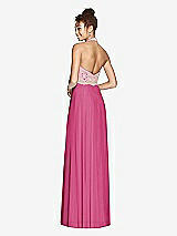 Rear View Thumbnail - Tea Rose & Cameo Studio Design Collection 4512 Full Length Halter Top Bridesmaid Dress