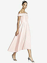 Front View Thumbnail - Blush Studio Design 4513 Midi Off-the-Shoulder Bridesmaid Dress