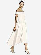 Front View Thumbnail - Ivory Studio Design 4513 Midi Off-the-Shoulder Bridesmaid Dress