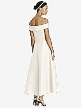 Rear View Thumbnail - Ivory Studio Design 4513 Midi Off-the-Shoulder Bridesmaid Dress
