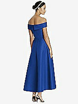 Rear View Thumbnail - Sapphire Studio Design 4513 Midi Off-the-Shoulder Bridesmaid Dress