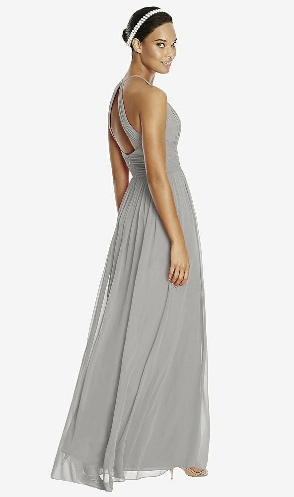 Back View - Chelsea Gray & Dark Nude Studio Design Bridesmaid Dress 4518