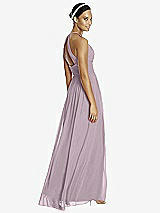 Rear View Thumbnail - Lilac Dusk & Dark Nude Studio Design Bridesmaid Dress 4518