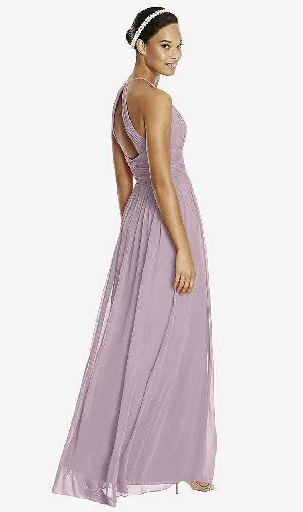 Back View - Lilac Dusk & Dark Nude Studio Design Bridesmaid Dress 4518