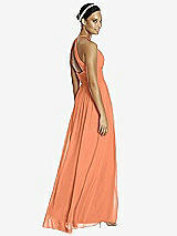 Rear View Thumbnail - Sweet Melon & Dark Nude Studio Design Bridesmaid Dress 4518