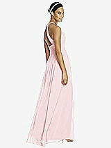 Rear View Thumbnail - Ballet Pink & Dark Nude Studio Design Bridesmaid Dress 4518