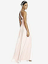 Rear View Thumbnail - Blush & Dark Nude Studio Design Bridesmaid Dress 4518