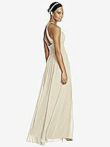 Rear View Thumbnail - Champagne & Dark Nude Studio Design Bridesmaid Dress 4518