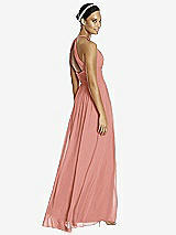 Rear View Thumbnail - Desert Rose & Dark Nude Studio Design Bridesmaid Dress 4518